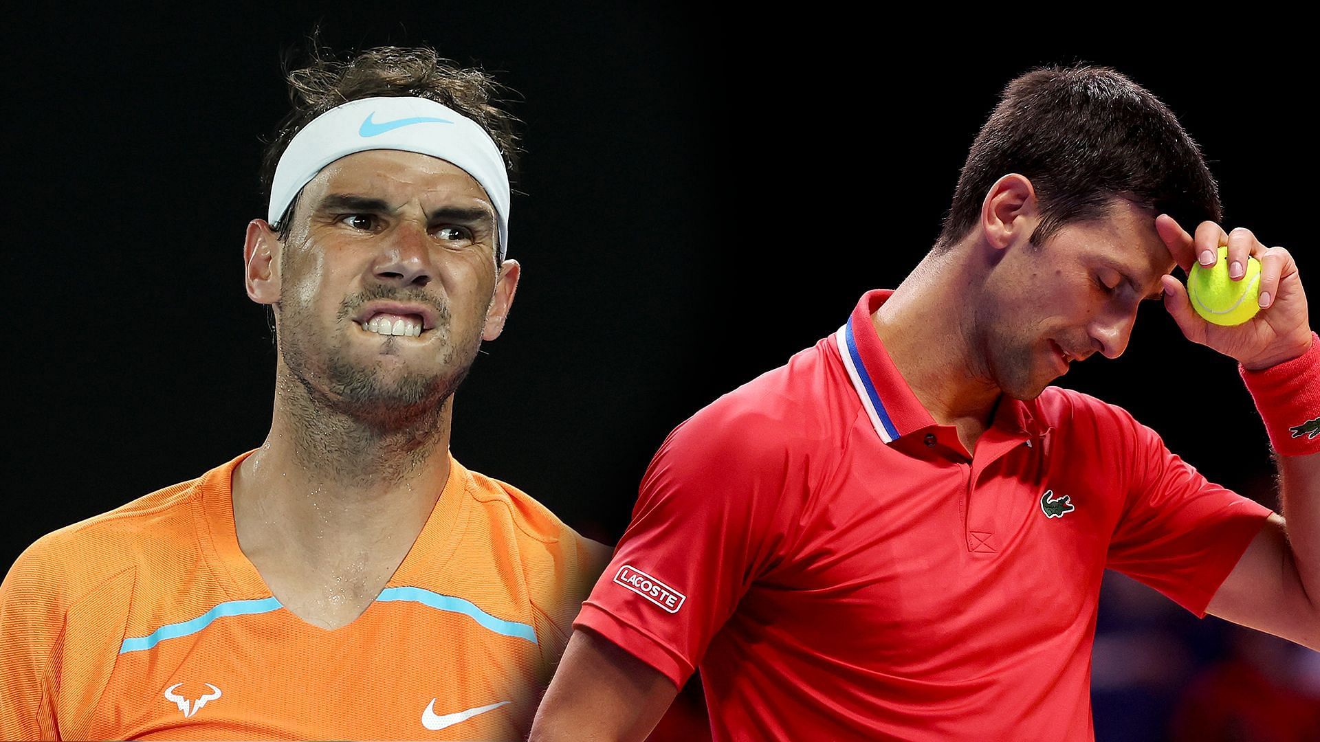 Rafael Nadal (left) and Novak Djokovic will be key absentees at the 2023 Canadian Open.