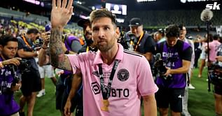 Thomas Muller reacts to Lionel Messi's wondergoal for Inter Miami in Leagues Cup final against Nashville