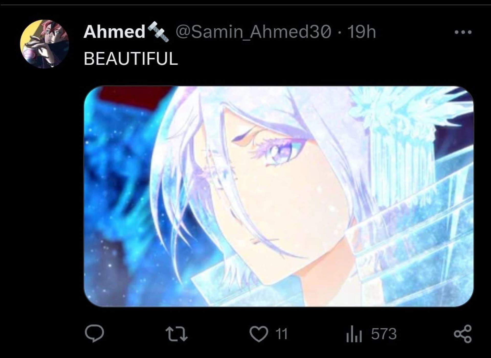 Rukia&#039;s beauty is appreciated (Image via Twitter)
