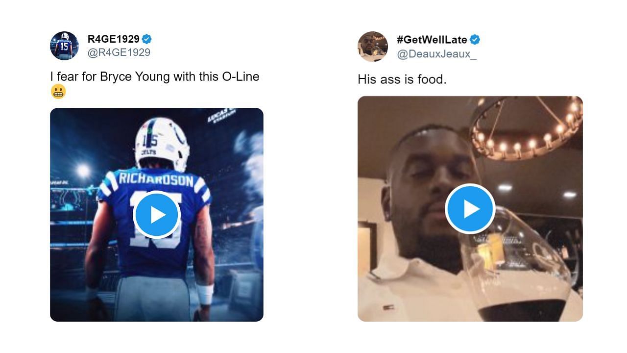 Fans on X expressing their concern for Brye Young after he was hit multiple times in his first pro game