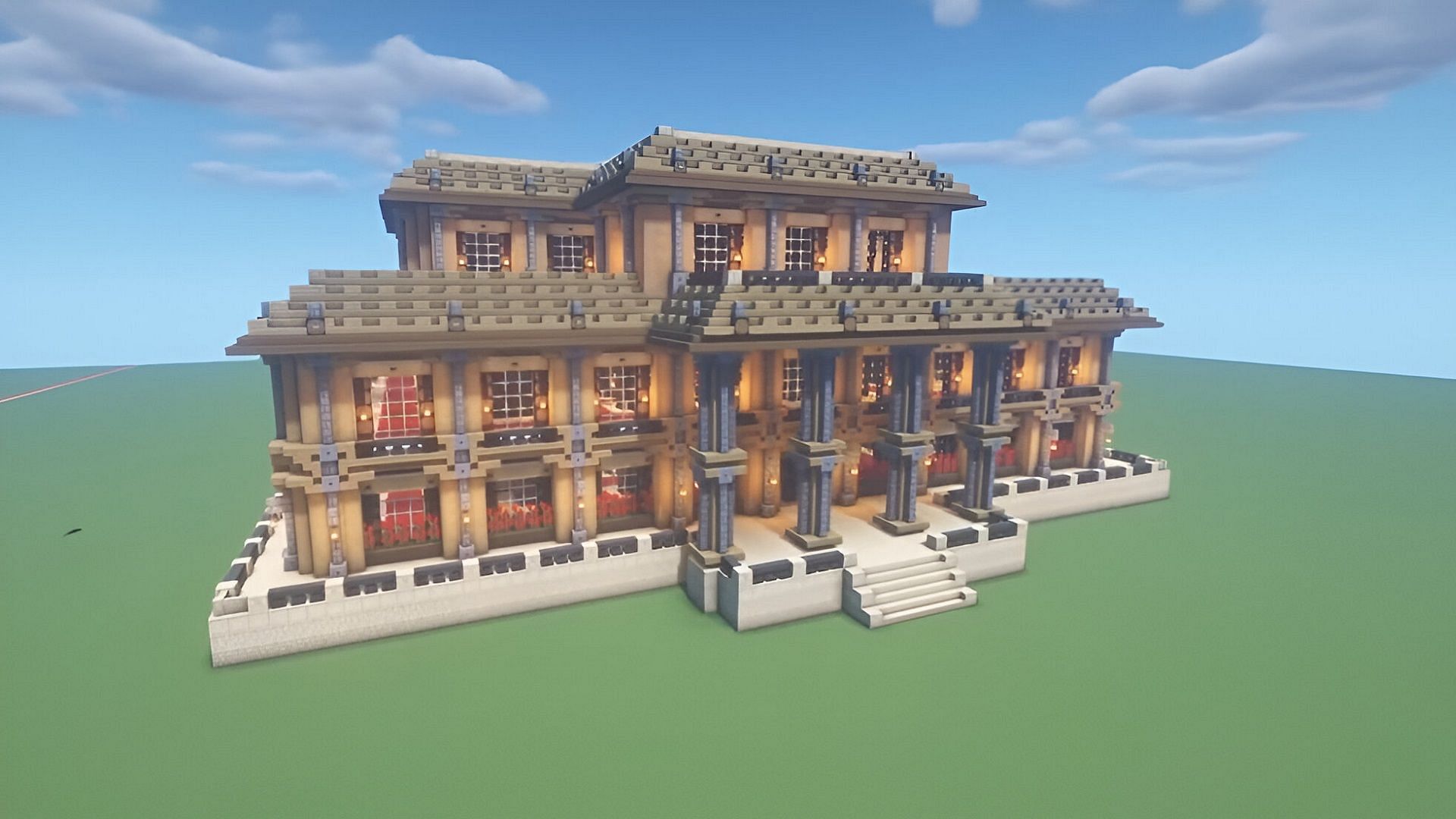 Woodland mansions already exist in Minecraft, so why not improve upon their design? (Image via Andyisyoda/YouTube)