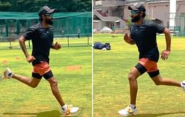 "Mujhe lga fast bowling ki practice shuru kr diya" - Fans react to Ravindra Jadeja's training session ahead of Asia Cup 2023