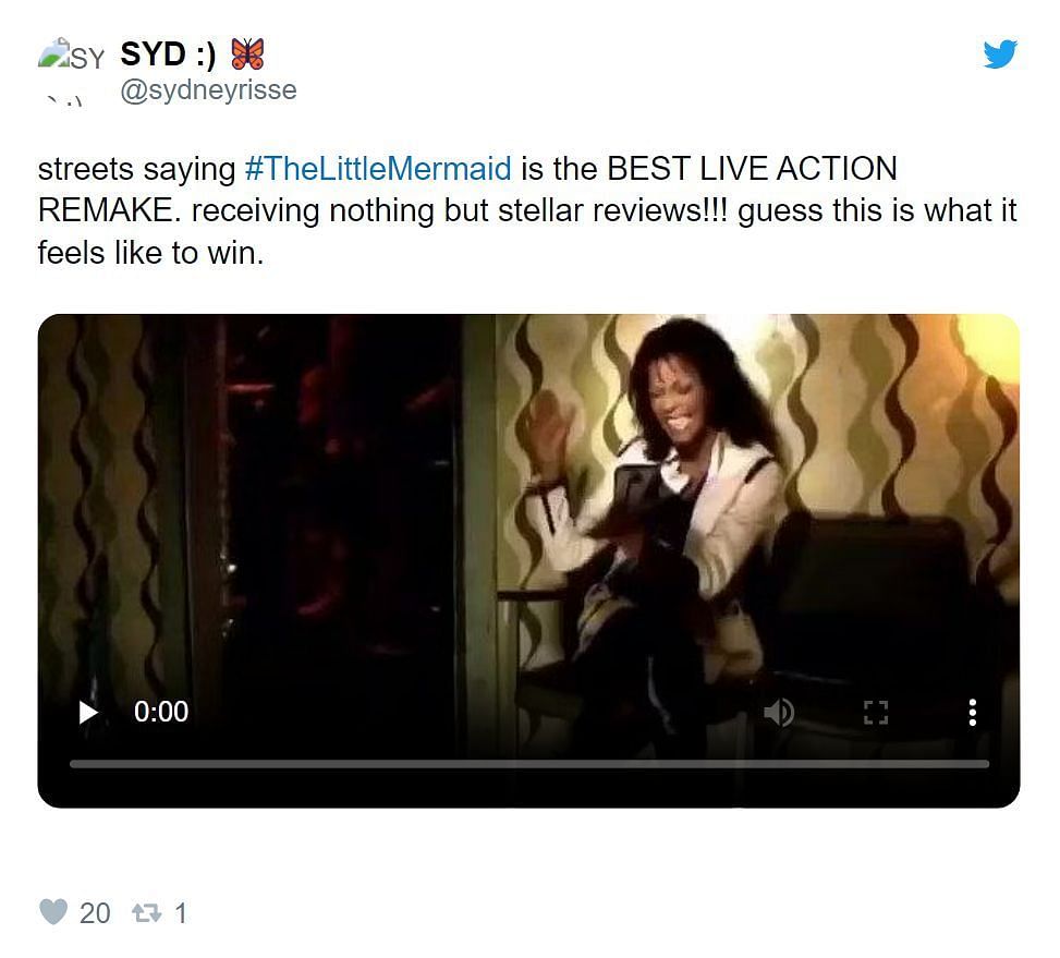 A Twitter reaction citing the film as &#039;the best live-action remake&#039; (image via Twitter)