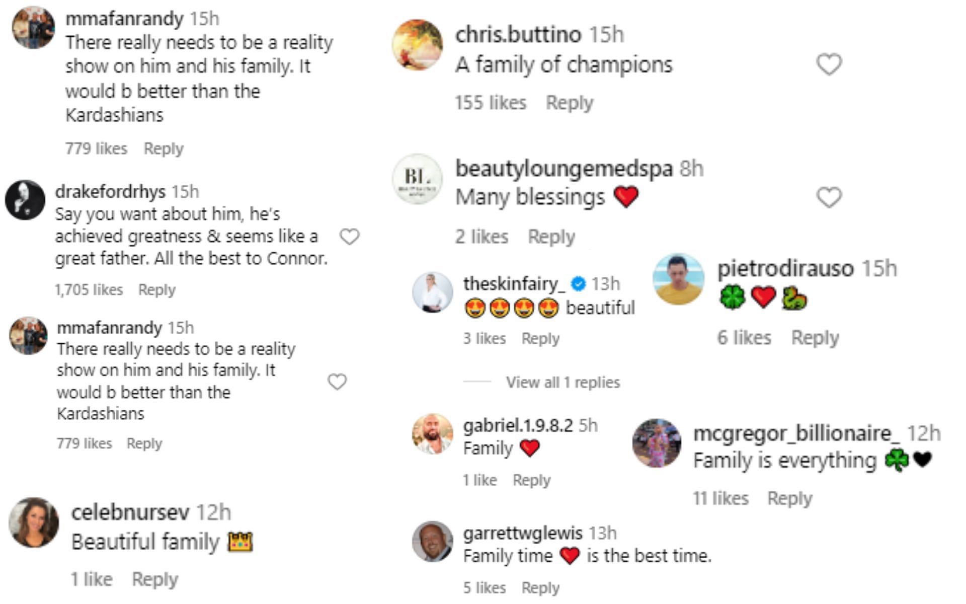 Fans reacting to Conor McGregor&#039;s Instagram post