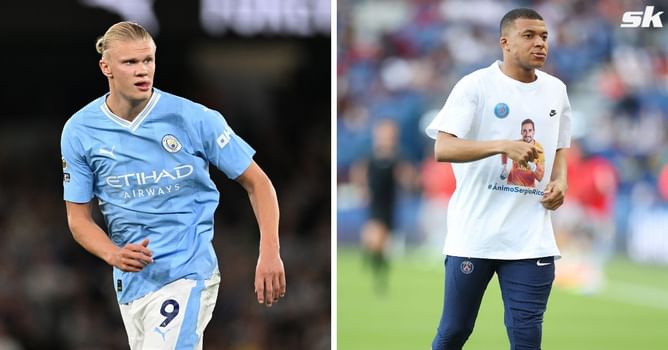 Erling Haaland provides hilarious response when asked by Logan Paul about getting in the ring with Kylian Mbappe