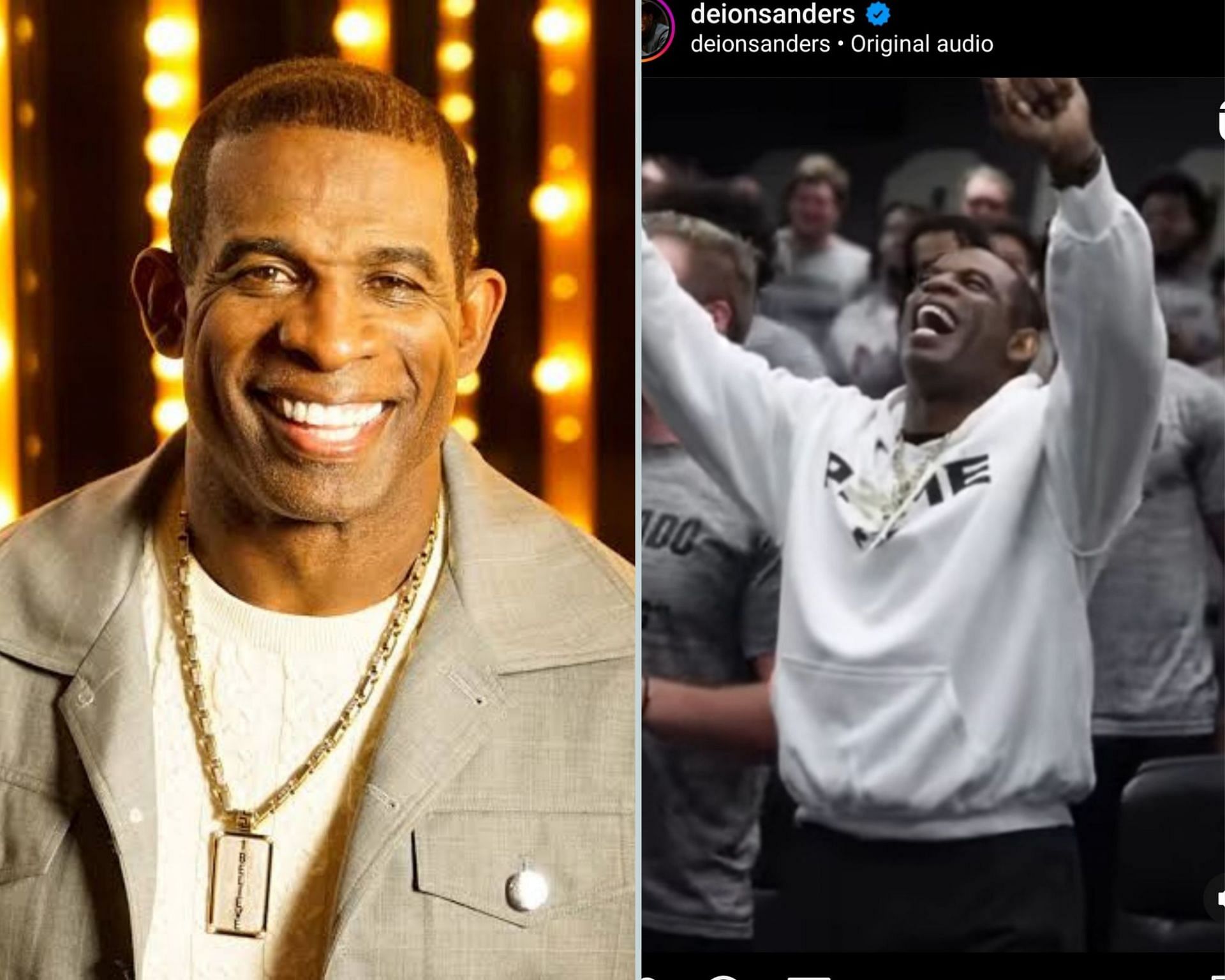 Deion Sanders celebrated his birthday with his players and staff 