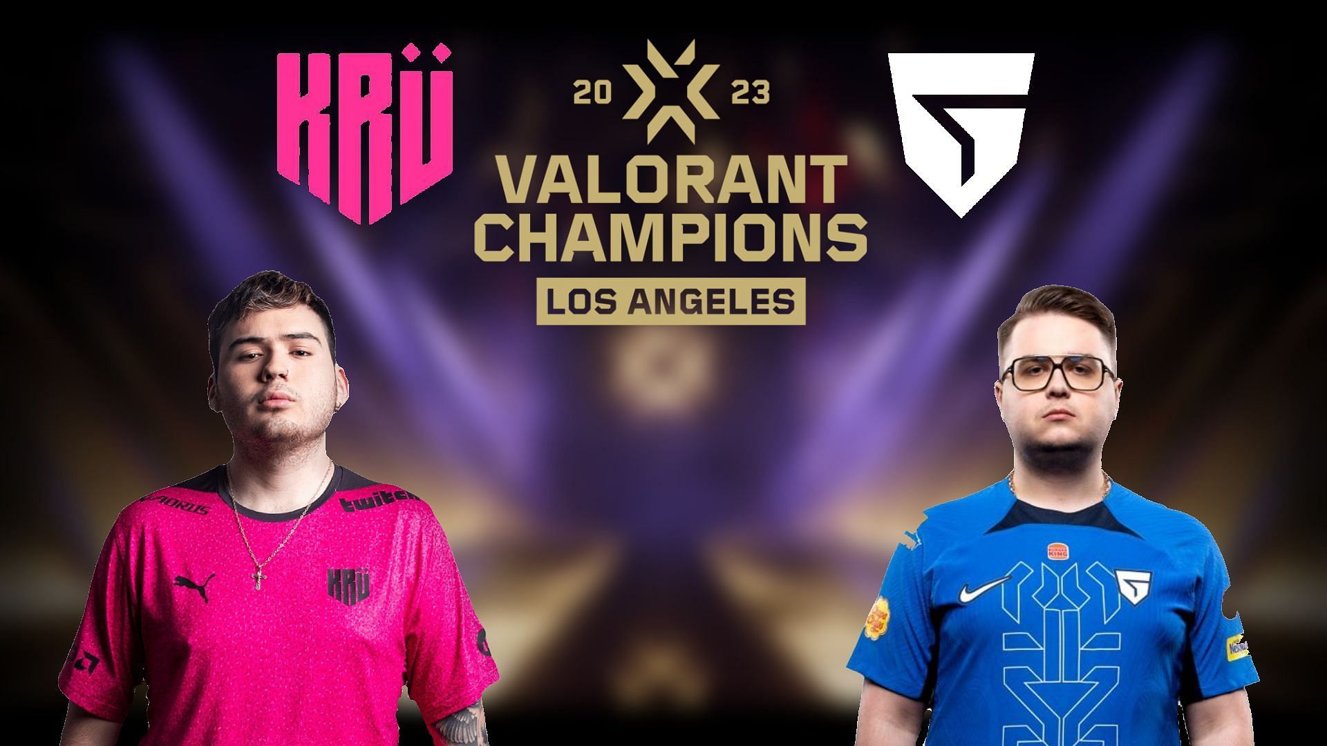 KRU Esports vs Giants at Valorant Champions 2023 (Image via Sportskeeda)