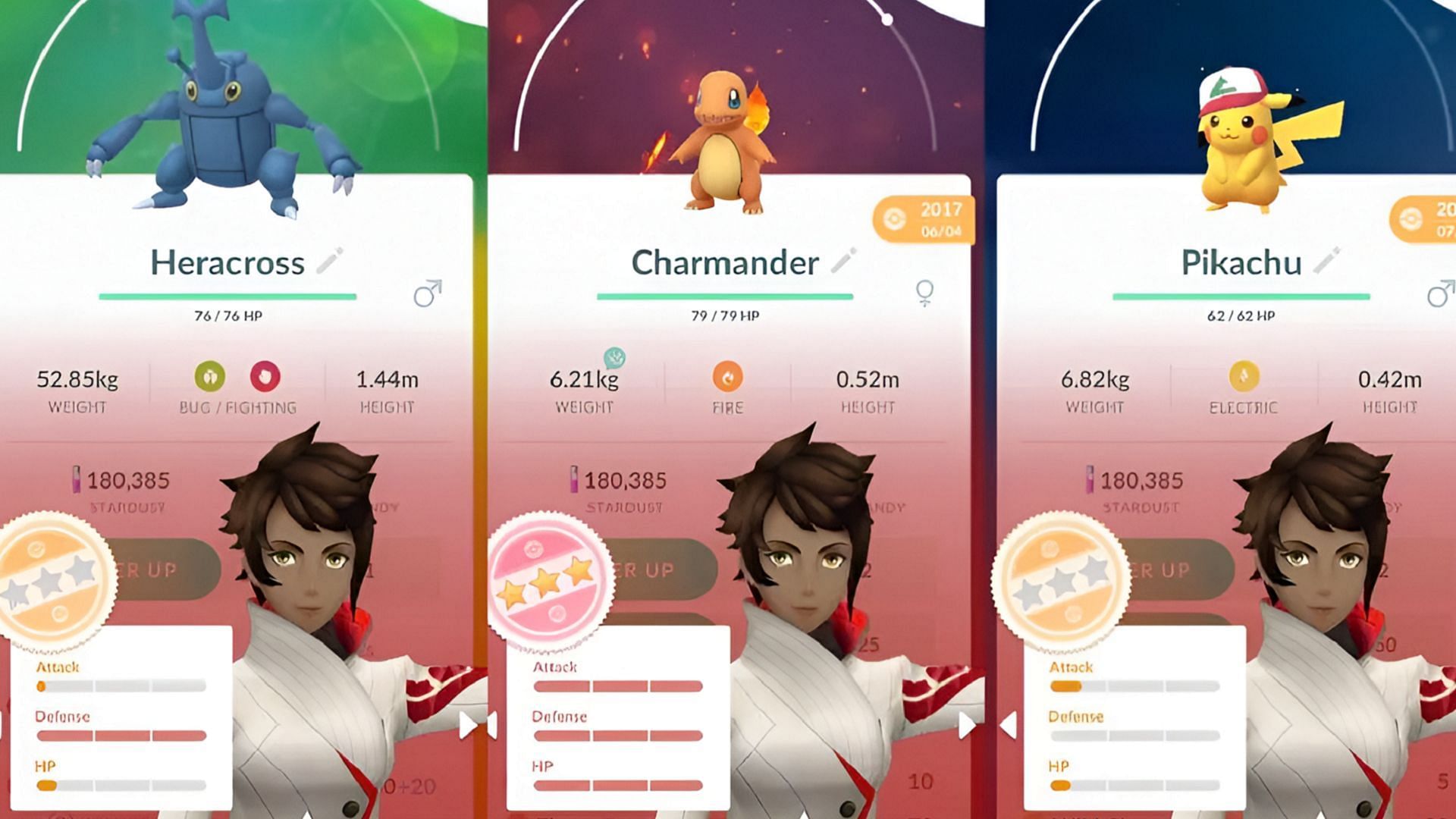 A Pokemon&#039;s IVs are invaluable to its capabilities in battle (Image via Niantic)