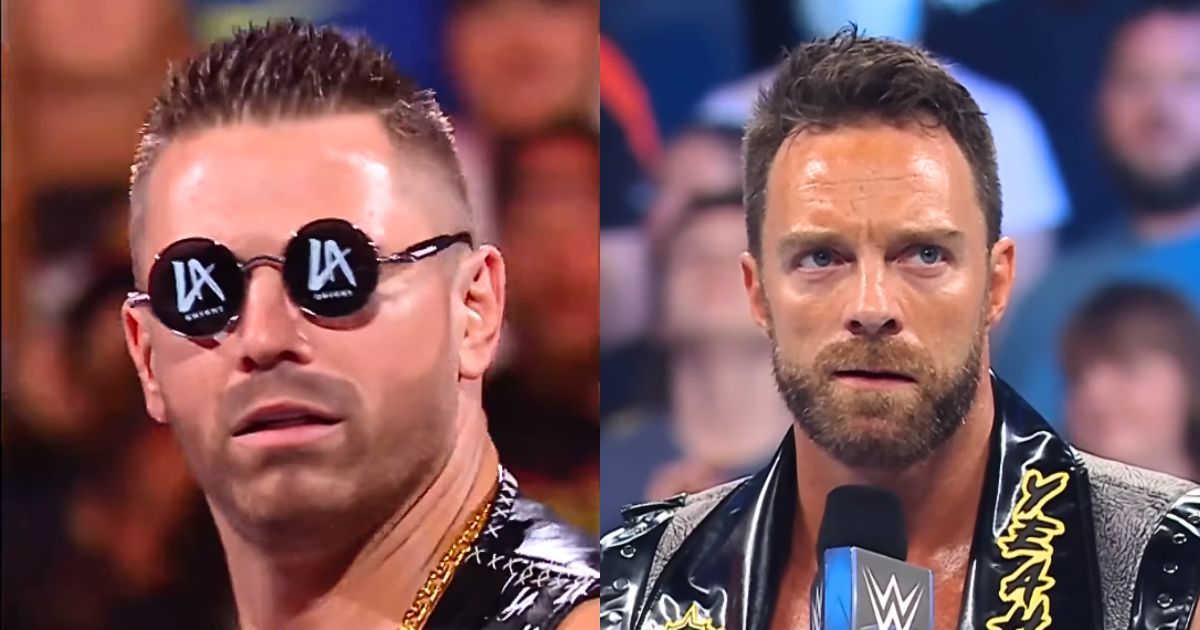 The Miz and LA Knight are feuding on the road to Payback.