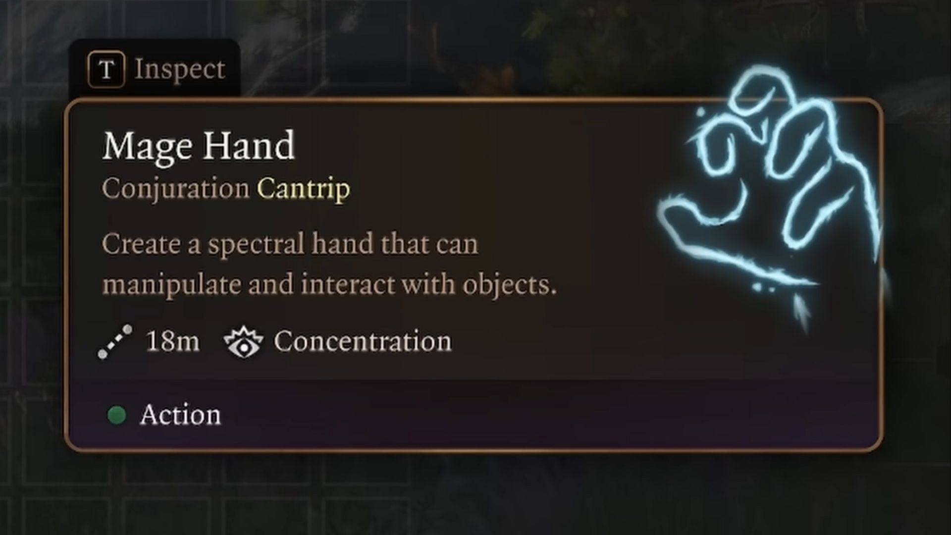 Mage Hand helps locate traps in suspicious areas of the game (Image via Larian Studios)