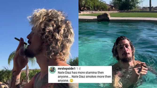 "Nate Diaz smokes more than anyone" - Footage of Sean O'Malley smoking 7 days from UFC 292 title fight has fans concerned