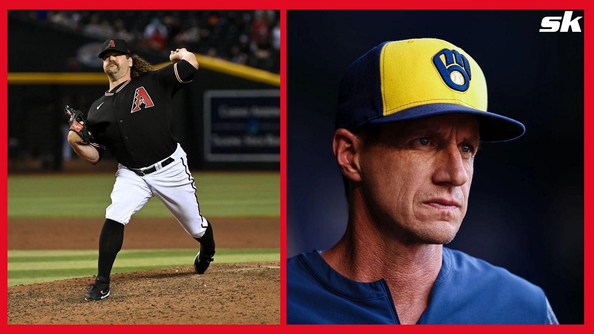 Relief Pitcher Andrew Chafin &amp; Milwaukee Brewers Manager Craig Counsell