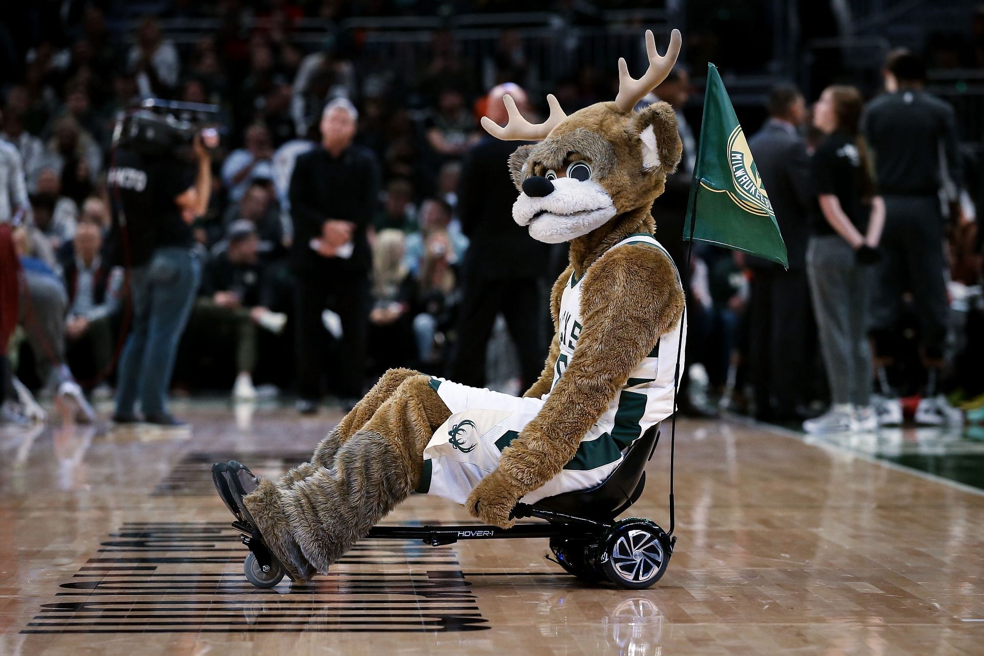 Milwaukee Bucks mascot Bango