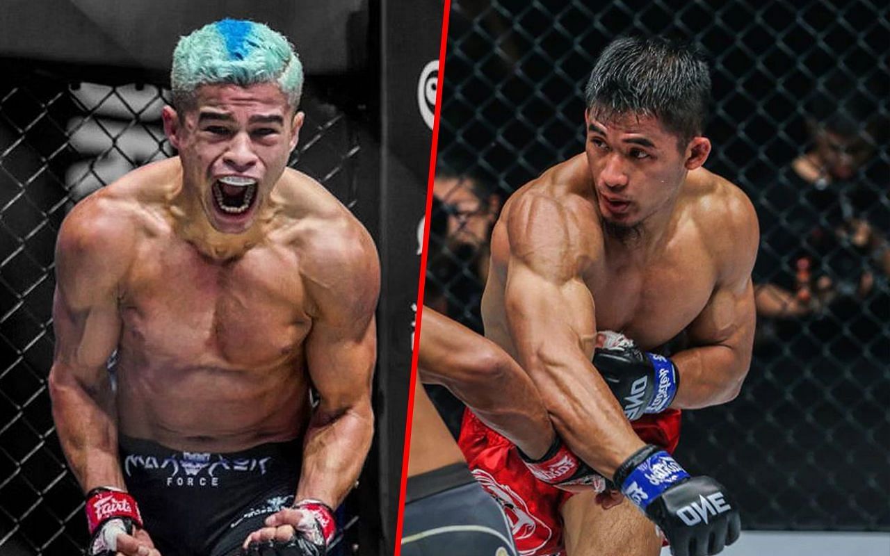 ONE bantamweight MMA world champion Fabricio Andrade (L) / Filipino challenger Stephen Loman (R) -- Photo by ONE Championship