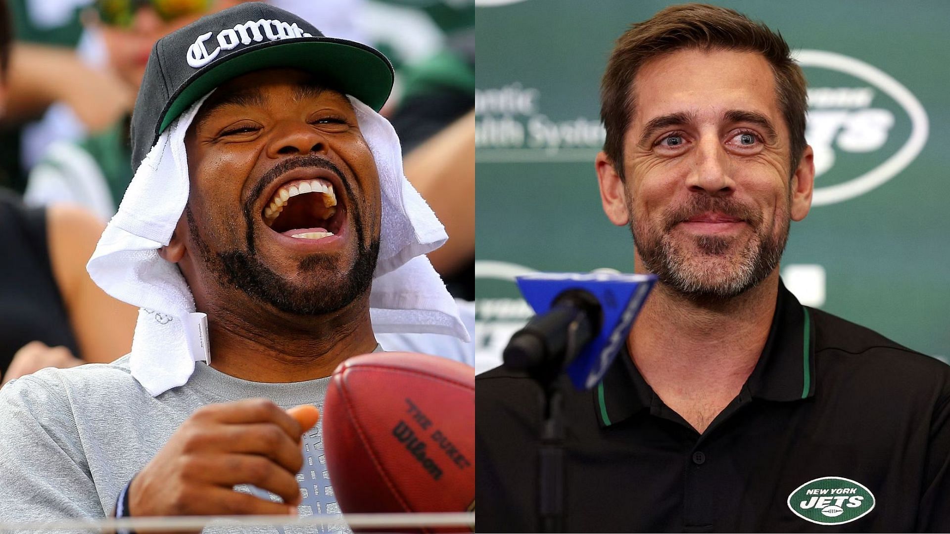 Method Man Swaps Jerseys With Aaron Rogers At NY Jets Training Camp