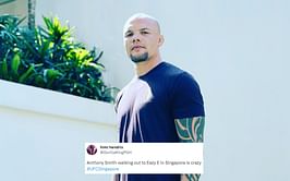 "With a 10-6" - Anthony Smith wins fans' hearts walking out to Eazy-E against Ryan Spann at UFC Singapore