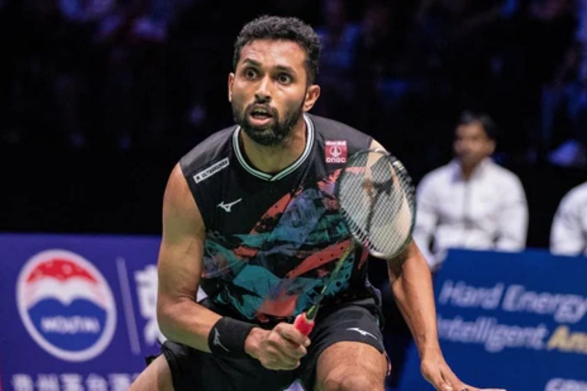 HS Prannoy in action (Image: AP Photo)