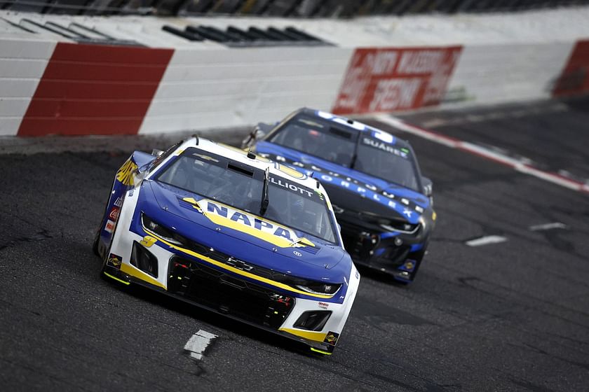 WATCH: Chase Elliott being shunted by Daniel Suarez at the back in the ...