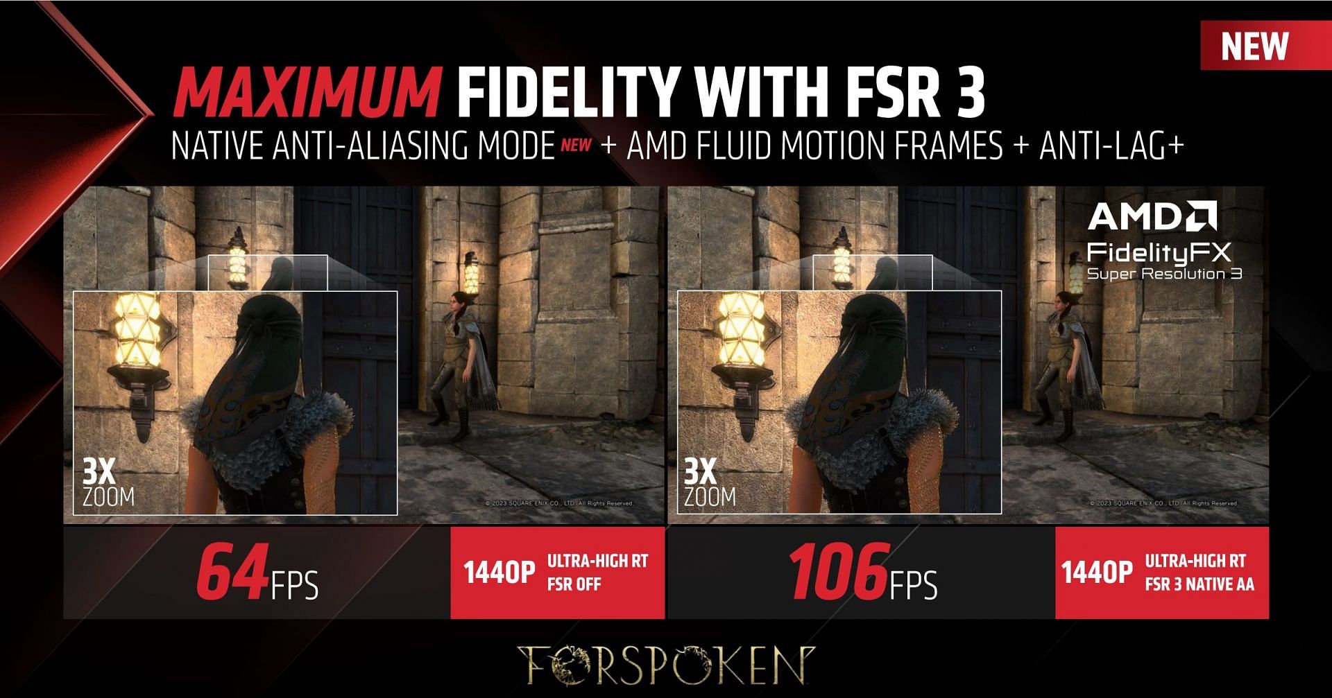 Native Anti-Aliasing tech allows for the best image quality (Image via AMD)
