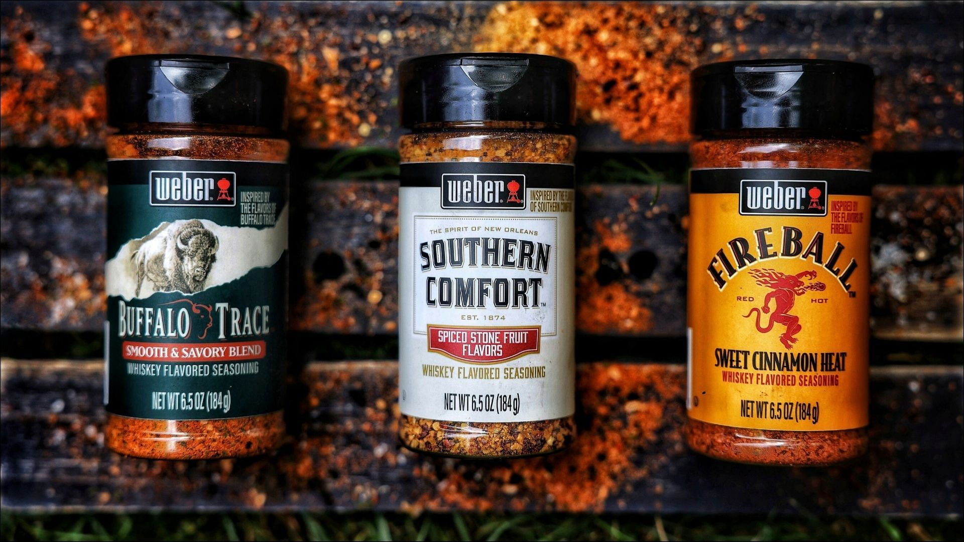 B&amp;G Foods introduces three new Weber Sazerac Whiskey Flavored Seasonings (Image via PR Newswire)