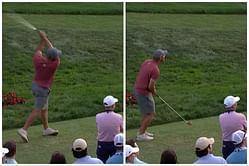 Watch: Bryson DeChambeau stuns fans by shipping balls with a retro club after crashing the US Amateur at Cherry Hills
