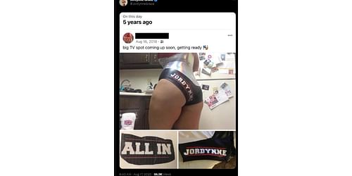 Jordynne Grace sends out a throwback tweet