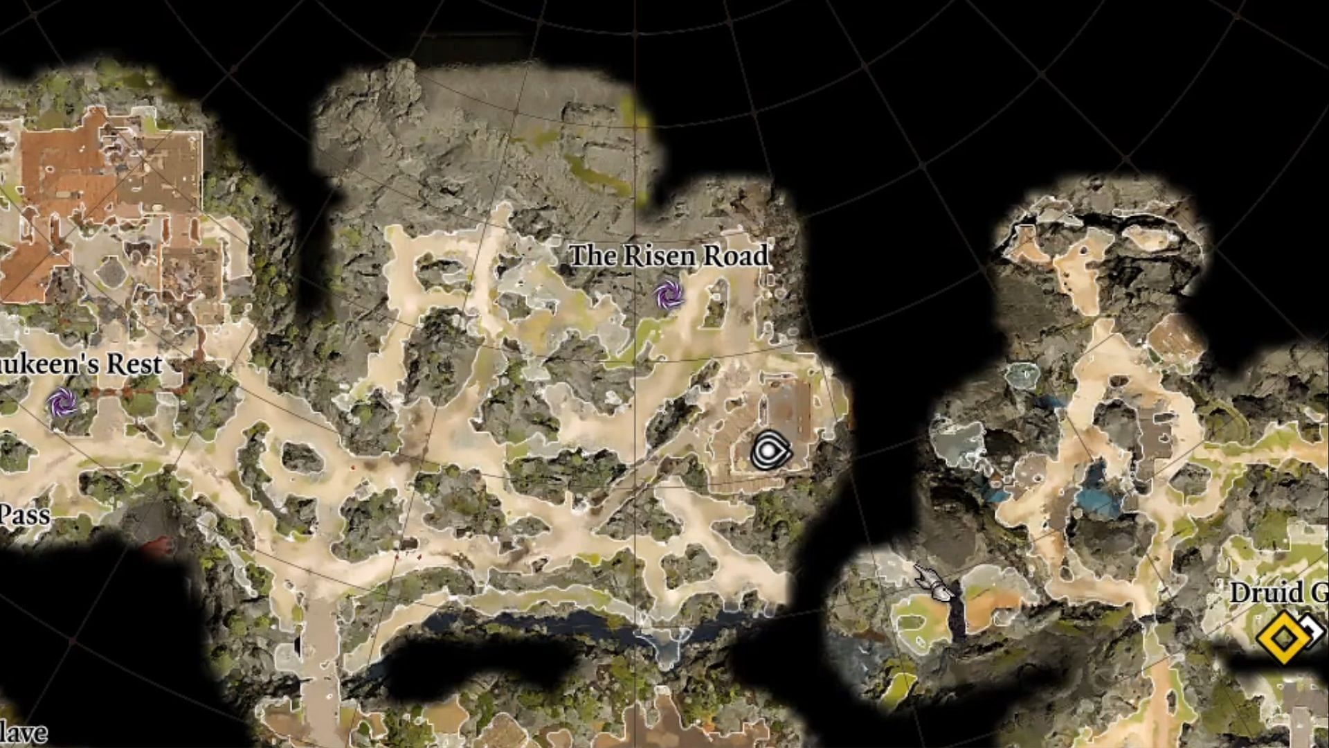 Toll Collector&#039;s house location in Baldur&#039;s Gate 3 (Image via Larian Studios || YouTube: Dark Goes Gamer&#039;s)