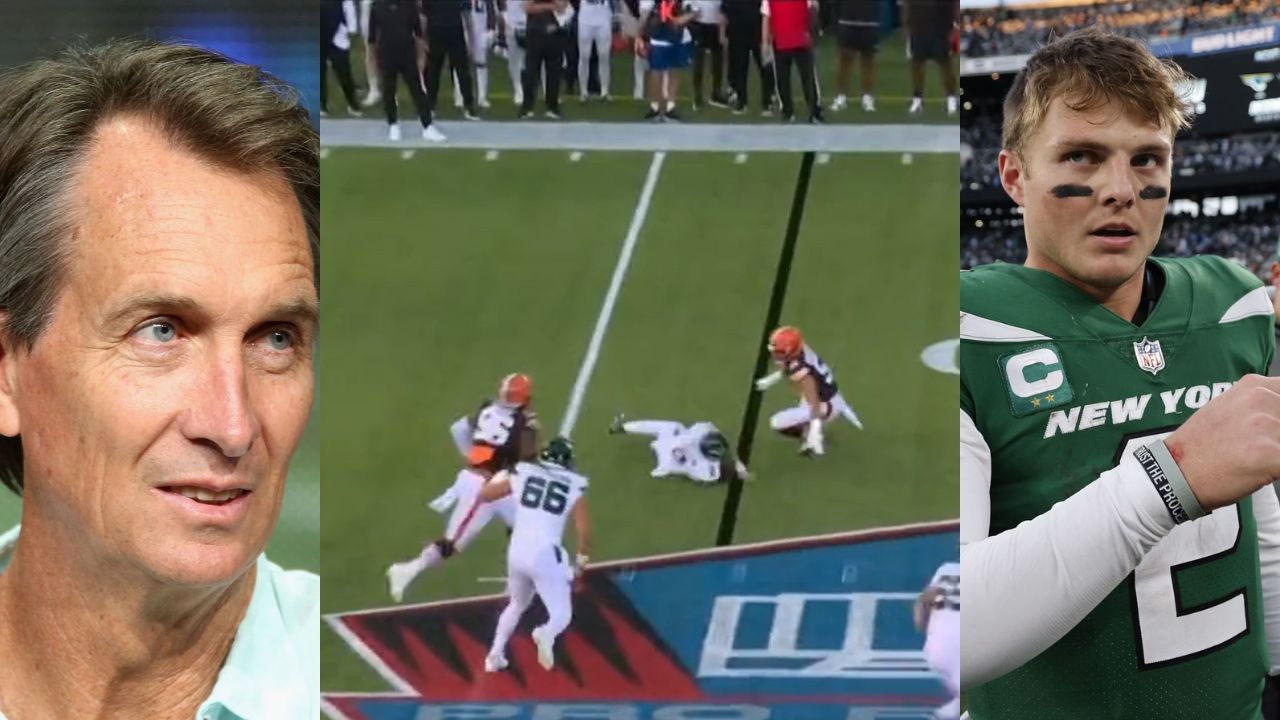 Distraught Jets' Zach Wilson caught on NBC camera at low point 