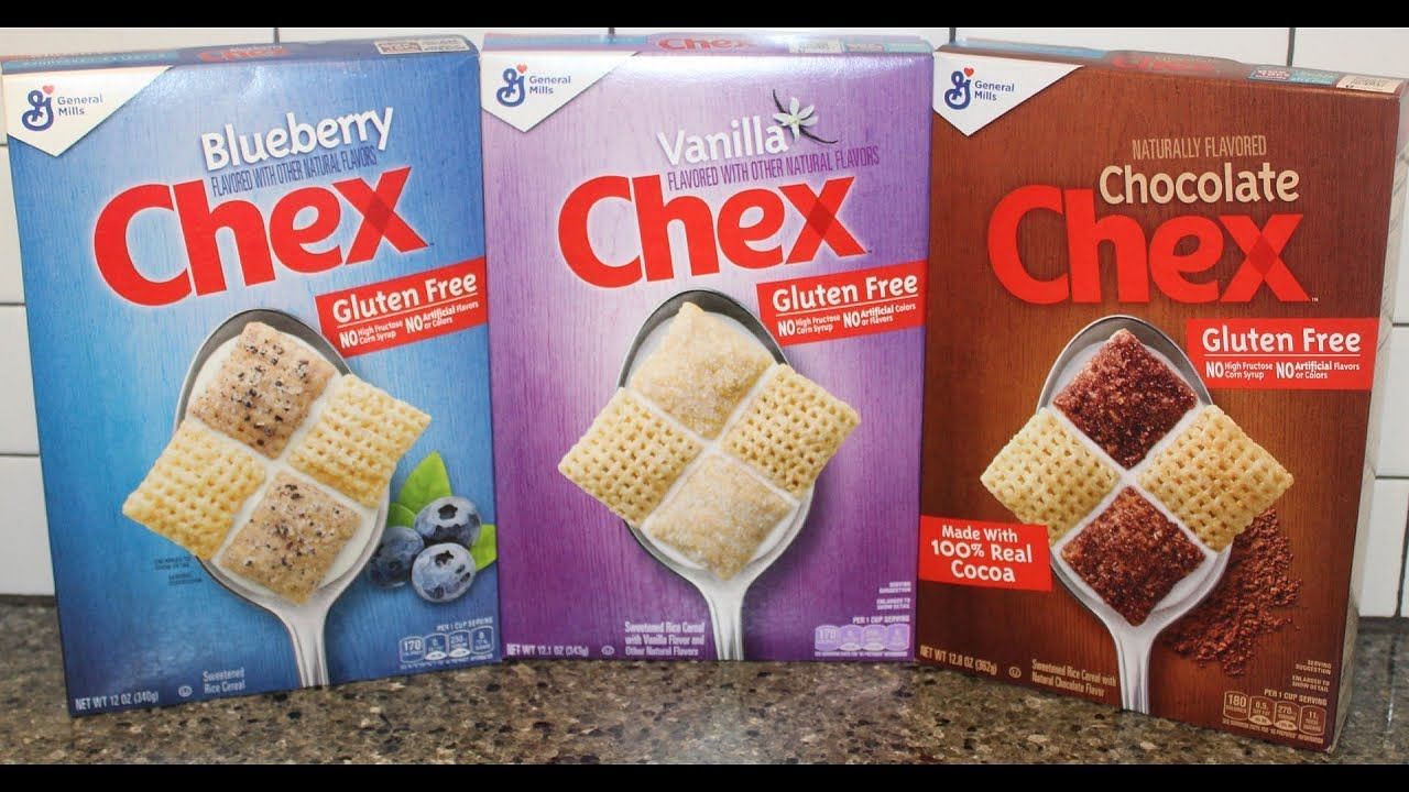 The Chex brand offers seven gluten-free cereal varieties, with the exception of Wheat Chex. (Image via Youtube/ Tami Dunn)