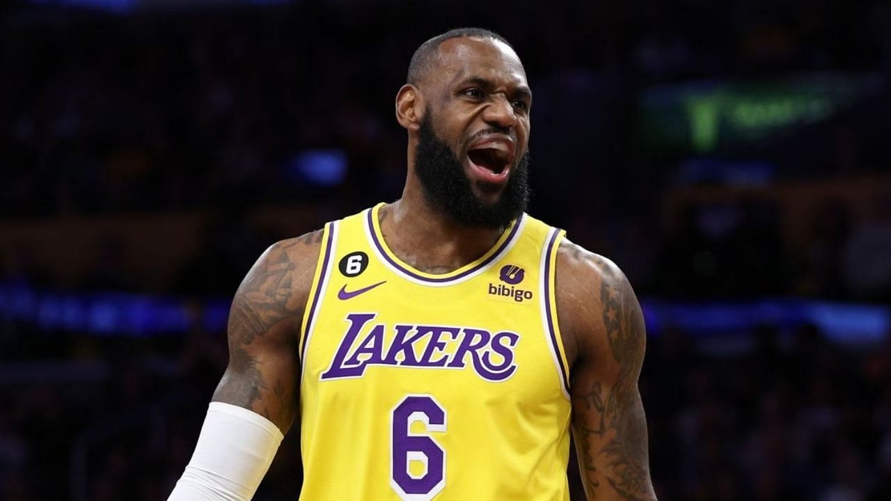 LeBron James of the LA Lakers