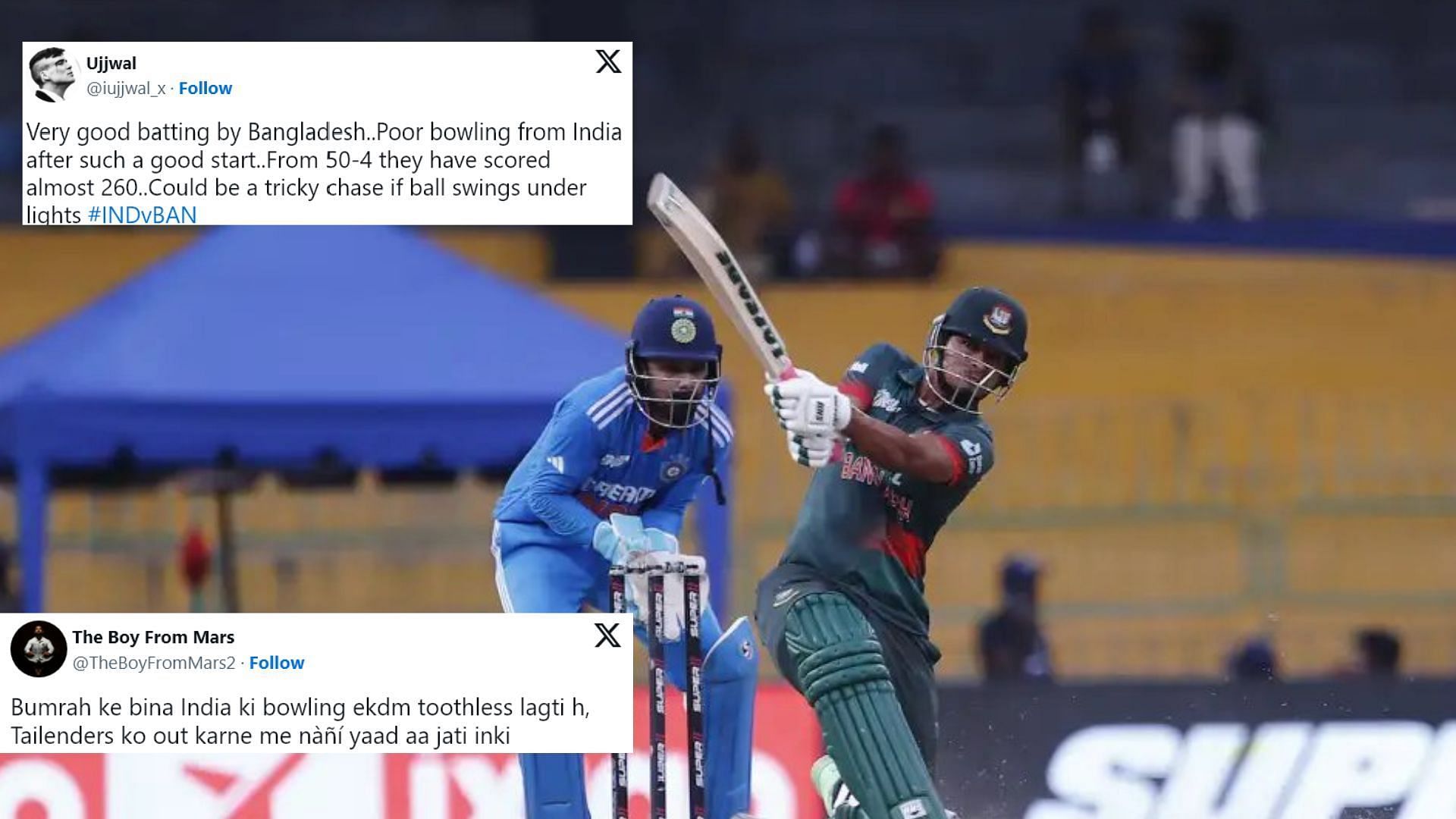 Fans react to India