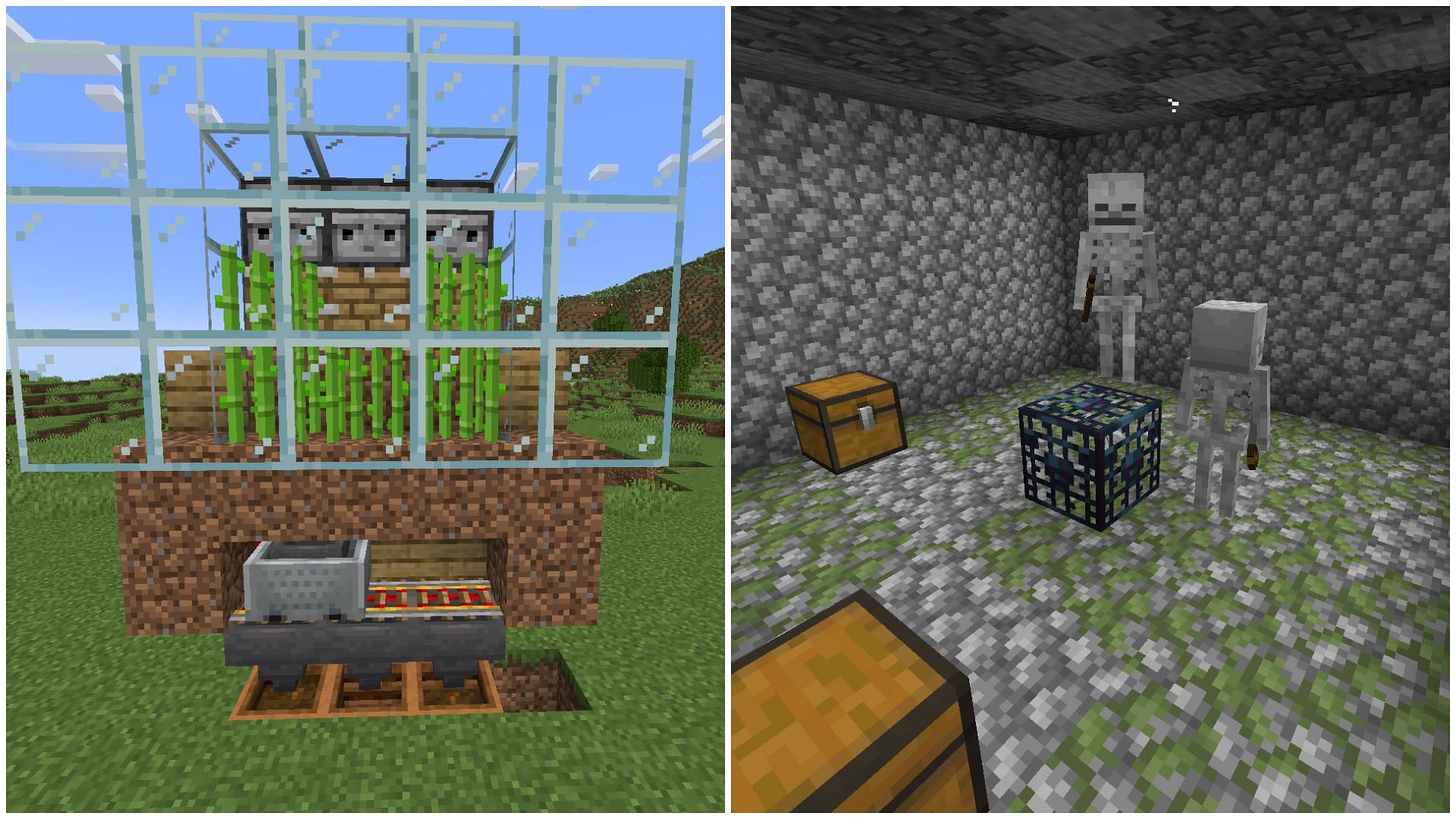 There are two major ways to create bone meal farm in Minecraft (Image via Sportskeeda)