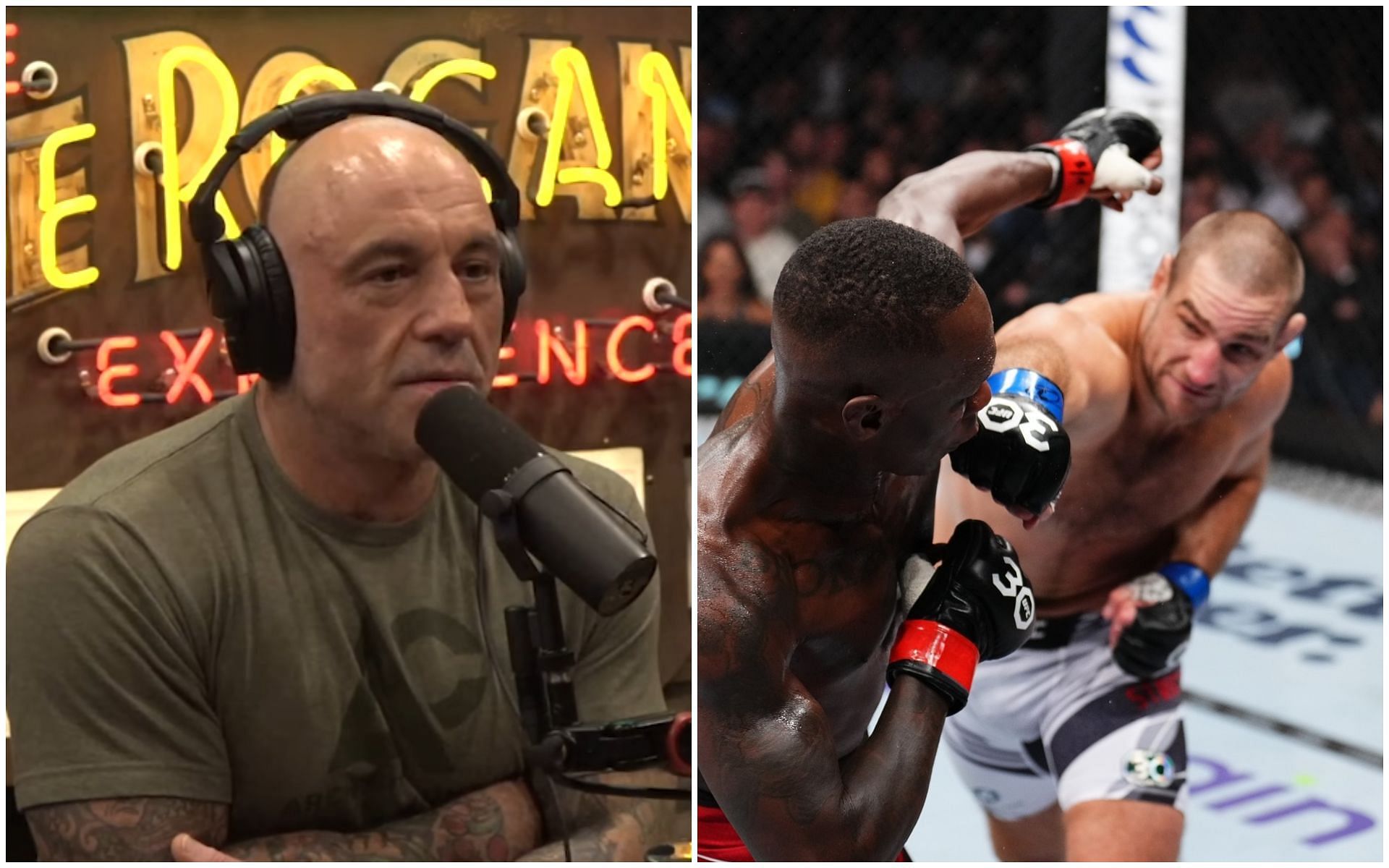 Joe Rogan and Sean Strickland vs. Israel Adesanya