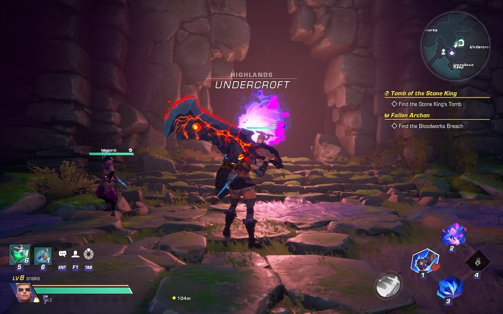 Wayfinder Undercroft entrance screenshot featuring Sneja and Titans Bane