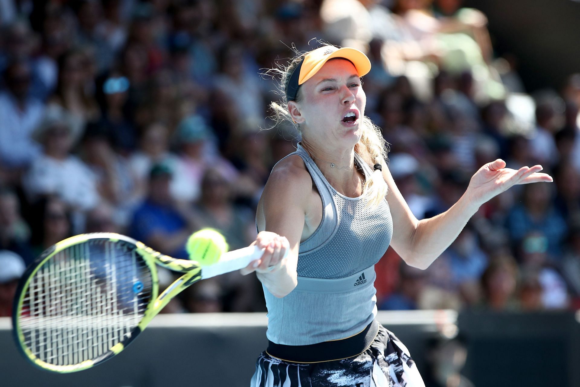 Caroline Wozniacki at the 2020 Women&#039;s ASB Classic