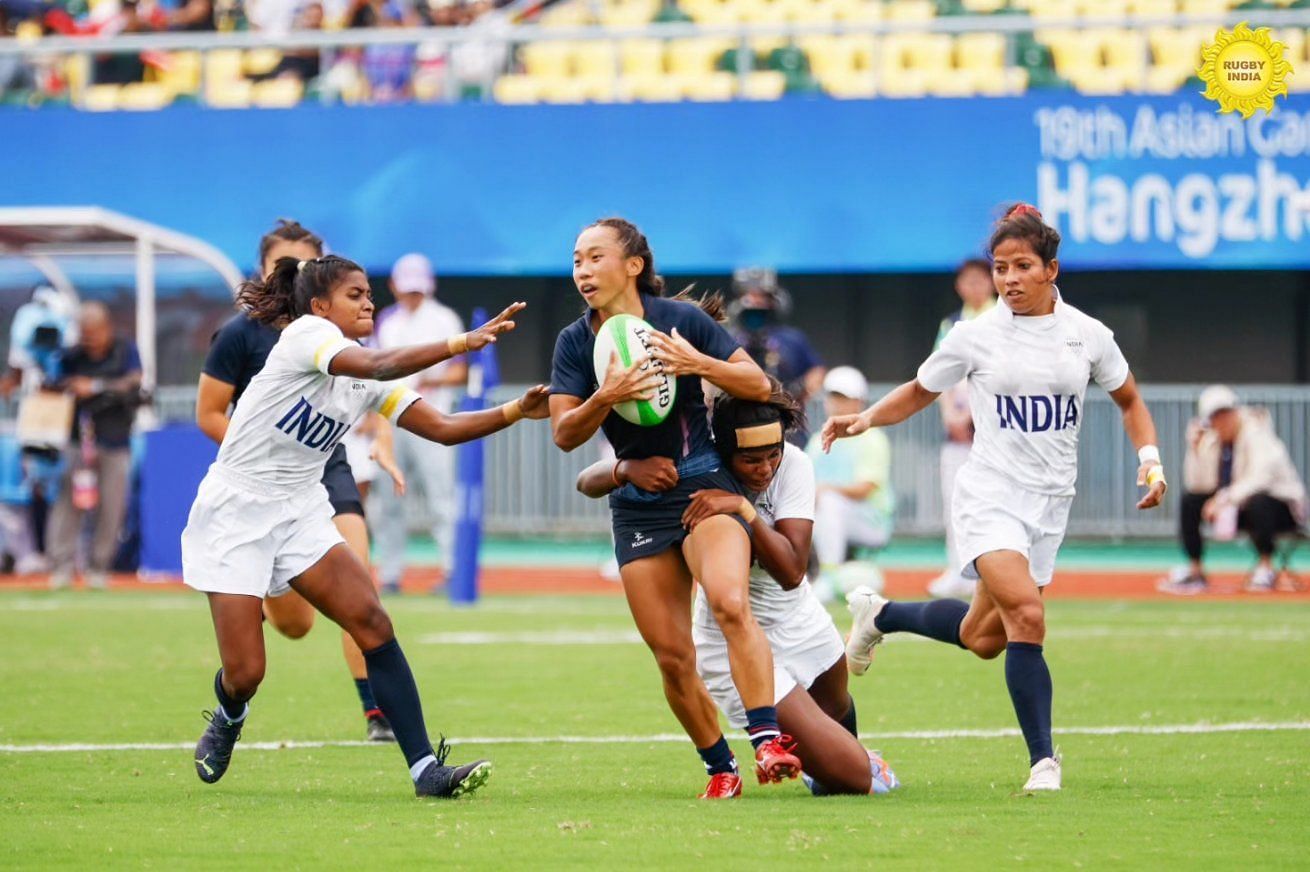 India Rugby Seven team in action. Courtesy: Twitter