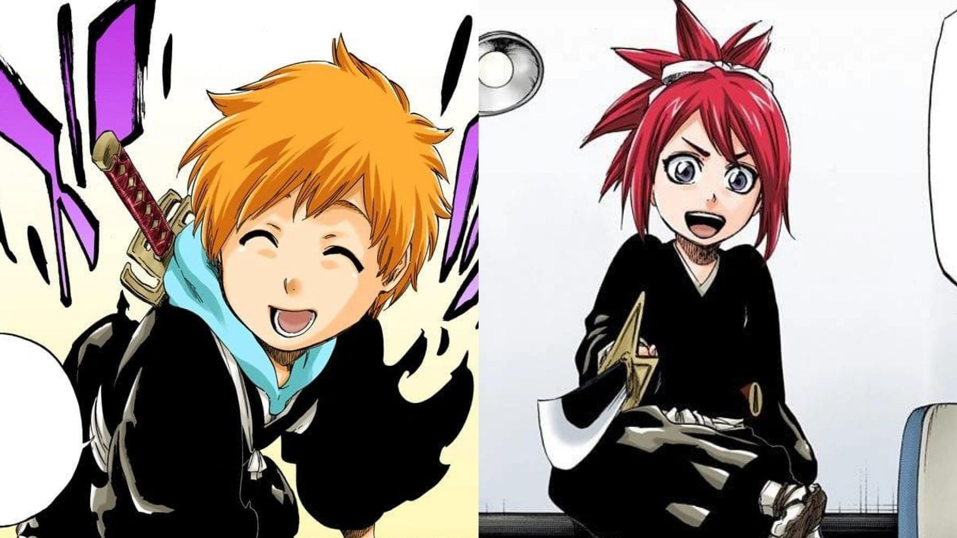 Kazui Kurosaki and Ichika Abarai as seen in Bleach (Image via Shueisha)