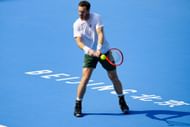Andy Murray practicing ahead of China Open 2023
