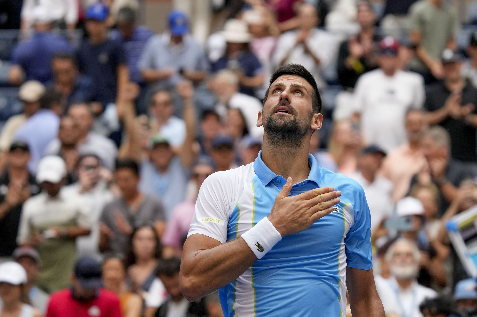 Novak Djokovic moved to the third round of the 2023 US Open
