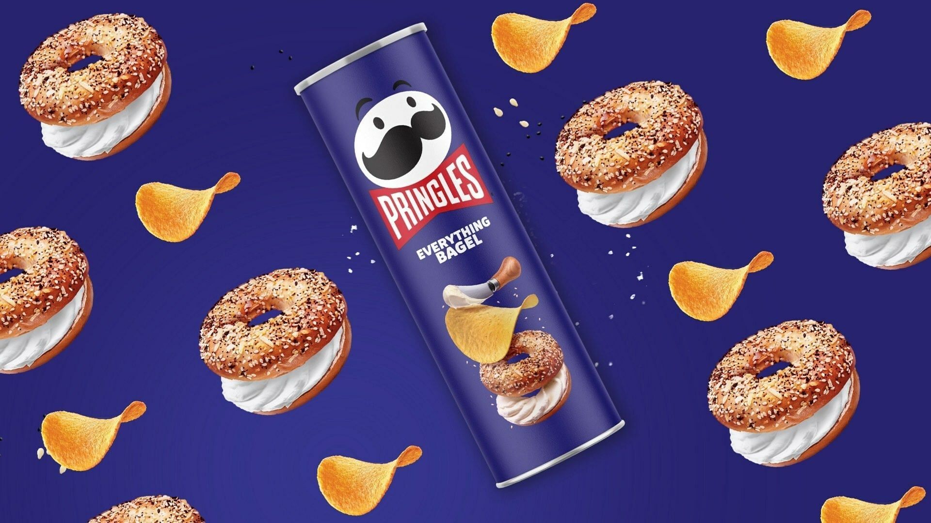 Pringles &lsquo;Everything Bagel&rsquo; crisps take inspiration from the popular &lsquo;Everything Bagel&rsquo; seasoning (Image via Kellogg Company)