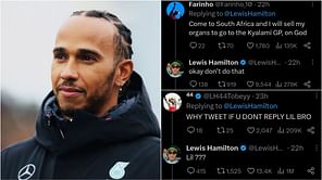 Lewis Hamilton's mini-interaction session with cheeky replies sends fans into a tizzy