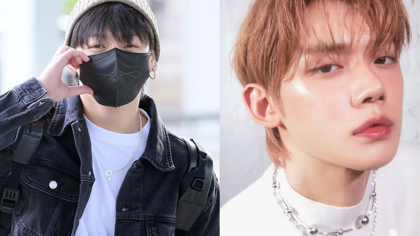 Featuring Jeon Jungkook of BTS and Choi Yeonjun of TXT ( Images via @UPDATEJJK_ and @yeonjunHD / Twitter)