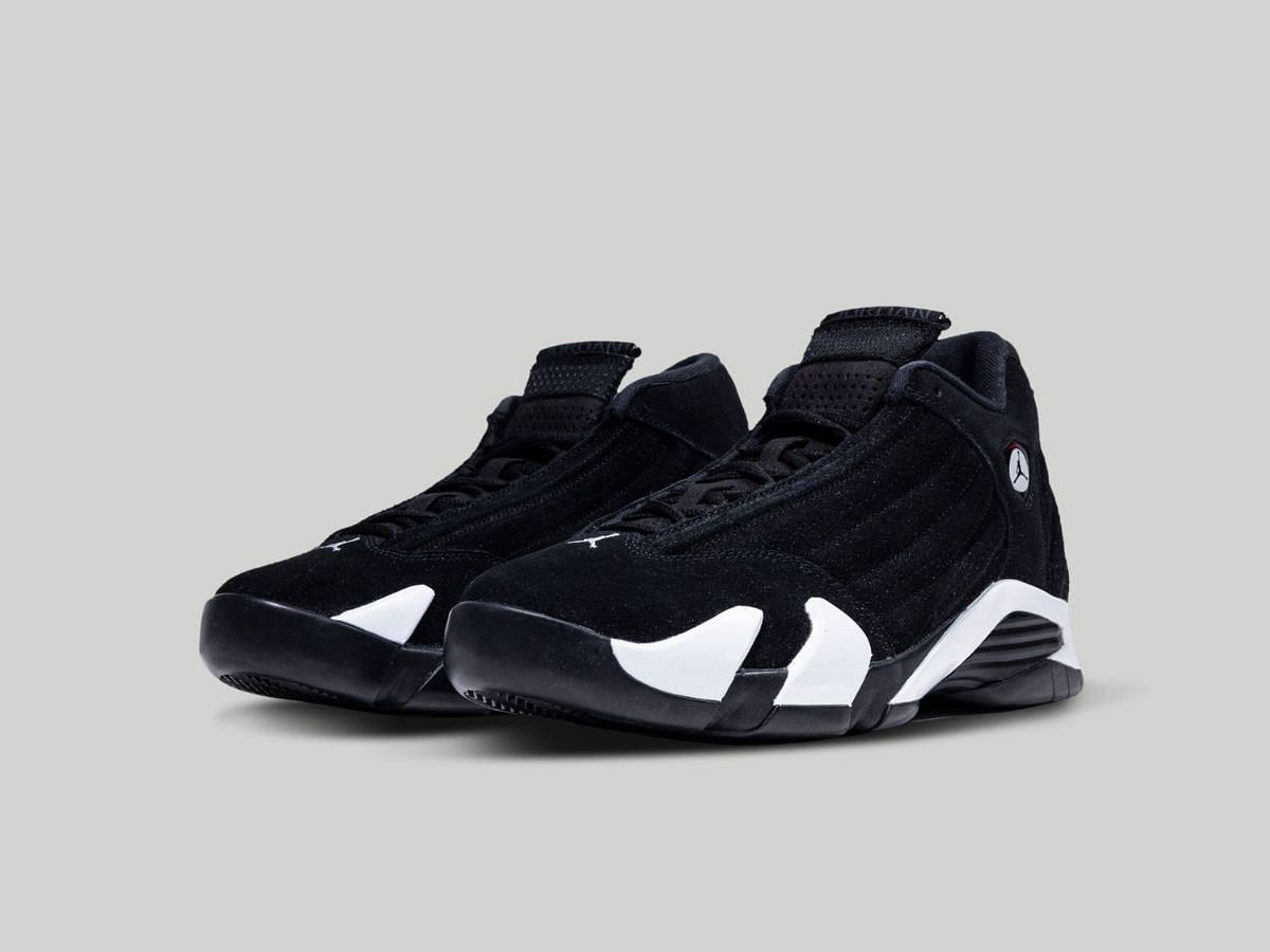 Nike Air Jordan 14 &quot;Black White&quot; retro sneakers (Image via Nike)