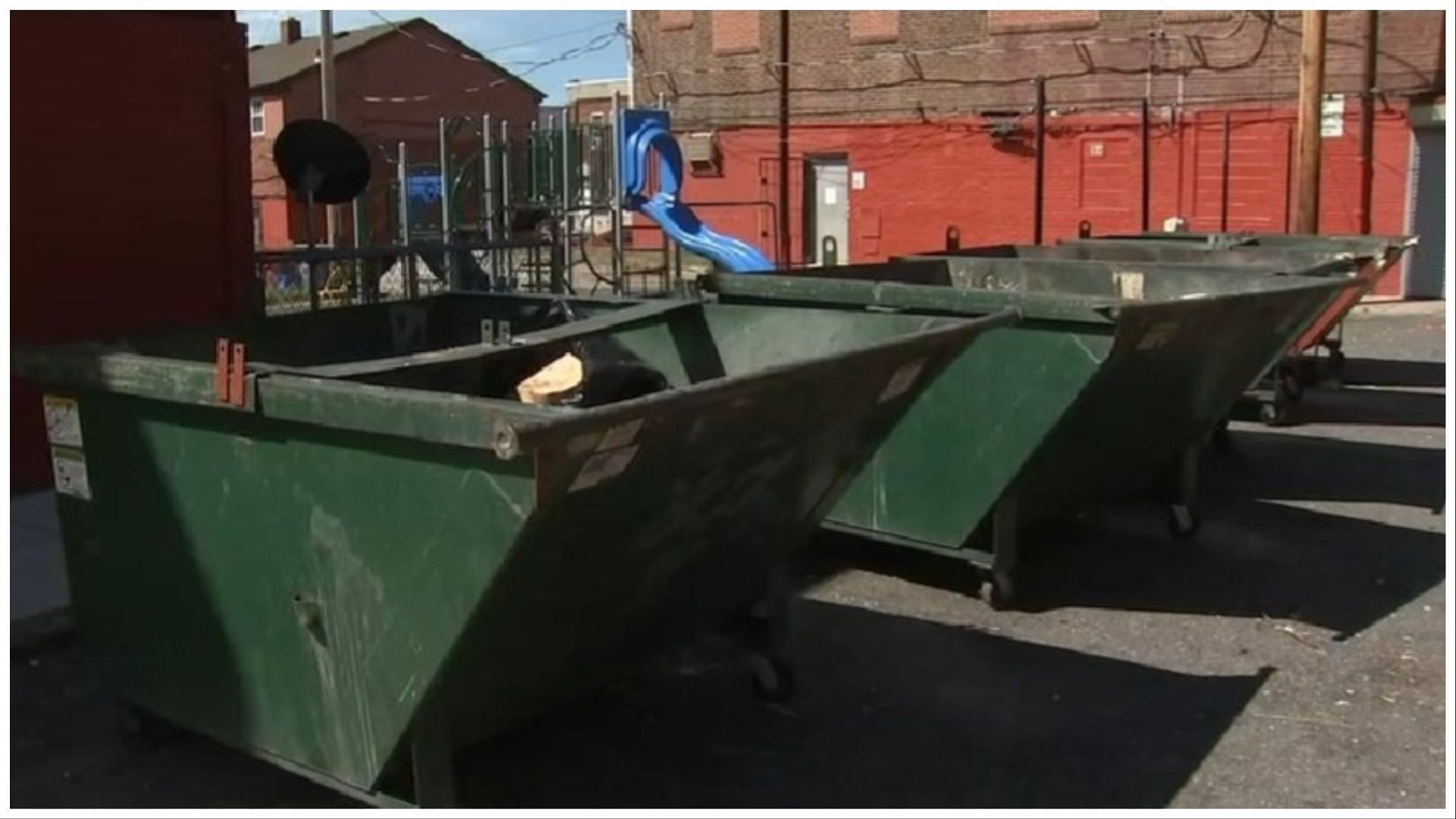 Remains of a 12-year-old boy was discovered in a dumpster in Philadelphia, (Image via Taylor Milton/Twitter) 