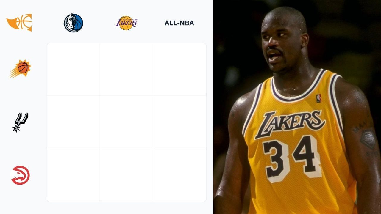 NBA Immaculate Grid (September 6) and Shaquille O