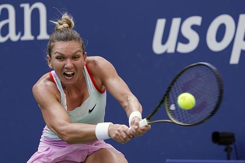 Simona Halep pictured at a tennis tournament