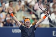 Andrey Rublev at the 2023 US Open.