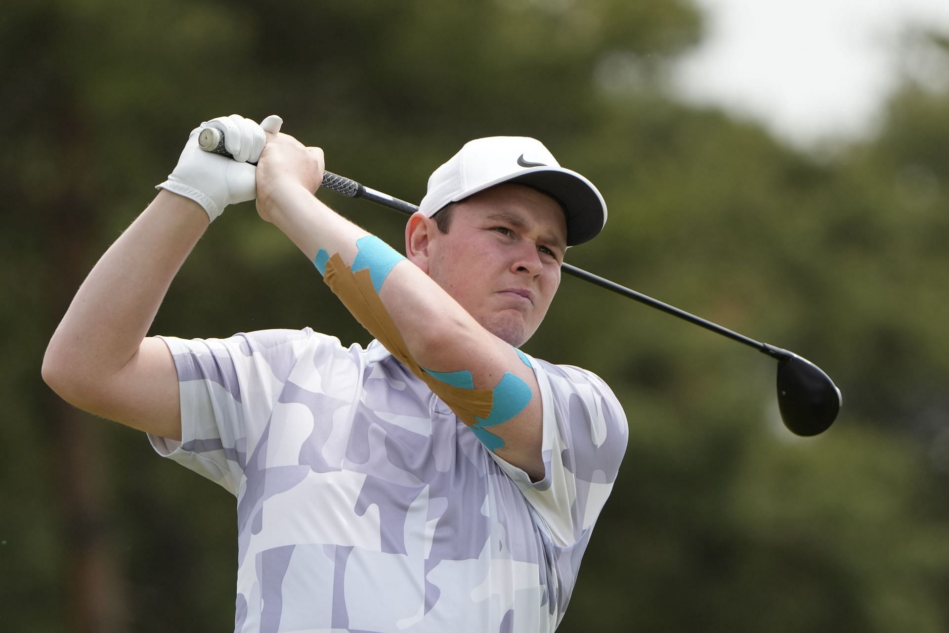 Robert MacIntyre of Scotland tees off on the fourth hole during the final round of the 2023 Korea Championship