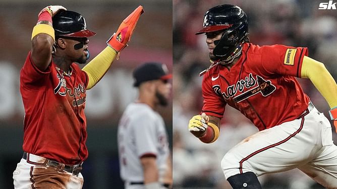 Ronald Acuna Jr. continues to scale unprecedented heights as Braves' $100,000,000 star ties franchise record for most stolen bases