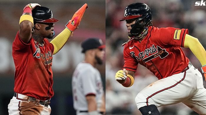 A class by himself': Acuña ties Braves' modern era stolen base mark, Sports